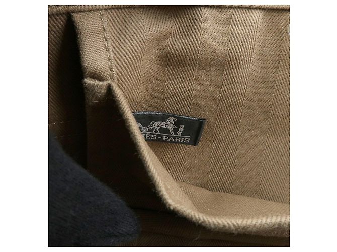Hermès HERMES Valparaiso Long PM Borsa Tote in Pelle di Vitello Etoupe - vista 24