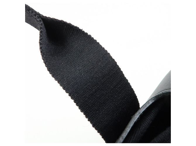 Hermès HERMES Valparaiso PM Toile Chevron Tote Bag Hand Bag Black - vista 8
