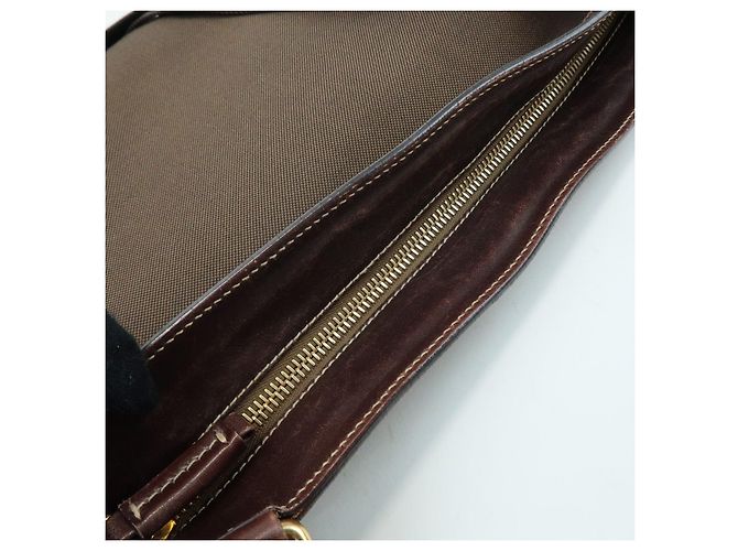 Borsa a tracolla e spalla in pelle e jacquard con logo PRADA Marrone BT0537 - vista 20