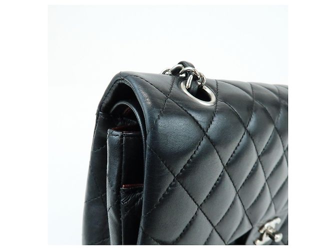 CHANEL Matelasse 25 Double Flap Lamb Skin Chain Shoulder Bag A01112 - vista 11