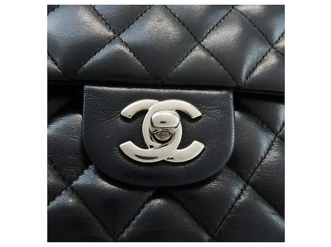 CHANEL Matelasse 25 Double Flap Lamb Skin Chain Shoulder Bag A01112 - vista 14