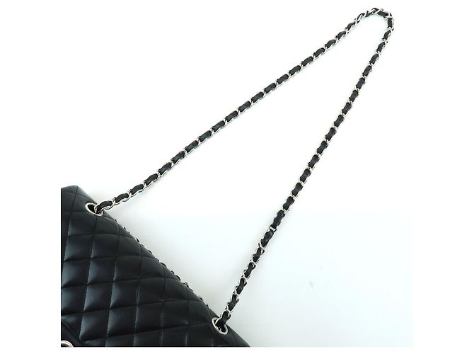 CHANEL Matelasse 25 Double Flap Lamb Skin Chain Shoulder Bag A01112 - vista 6