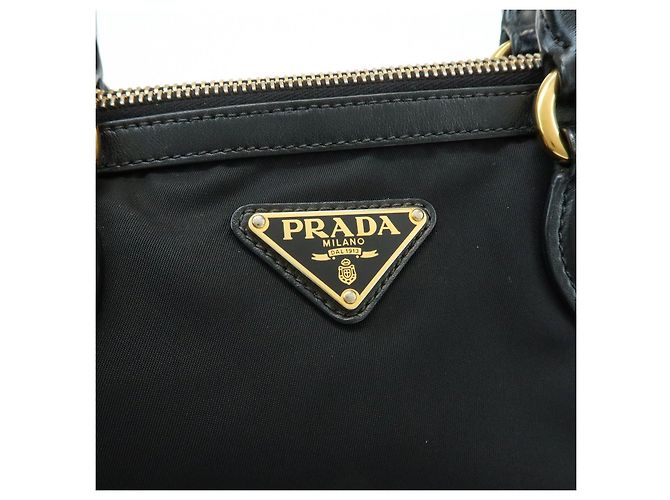 PRADA Borsa 2Way in Nylon e Pelle con Logo Triangolare Borsa a Mano Borsa a Tracolla 1BA104 - vista 18