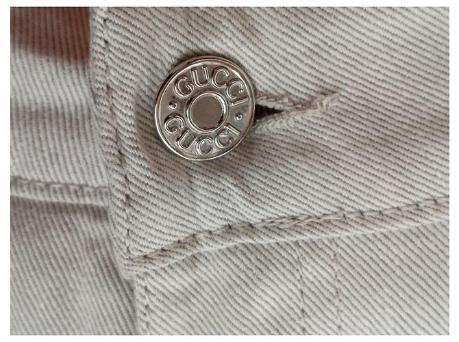 Jeans Gucci in Cotone Beige Donna Taglia 40 - vista 8