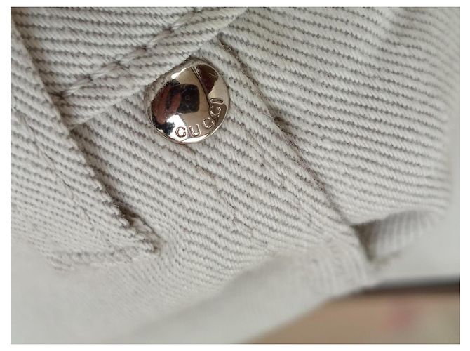 Jeans Gucci in Cotone Beige Donna Taglia 40 - vista 9