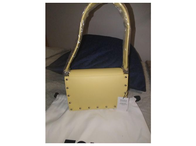 Autre Marque Tous Borsa in Pelle Gialla - vista 3