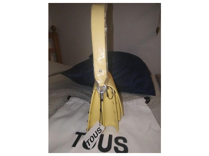 Autre Marque Tous Borsa in Pelle Gialla - vista 5