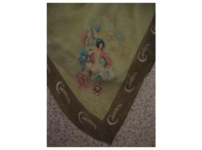 Autre Marque Cimarron Pañuelo de Seda Estampado Floral - vista 2
