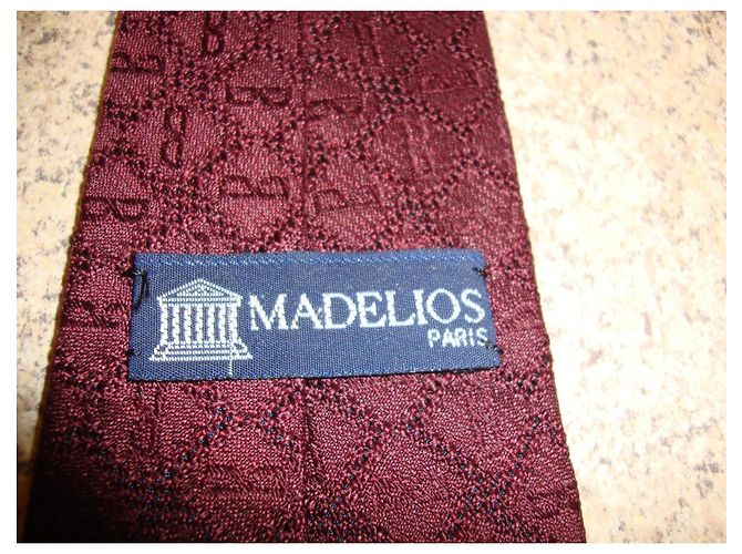 Autre Marque MADELIOS Seidenkrawatte bordeaux - Ansicht 2