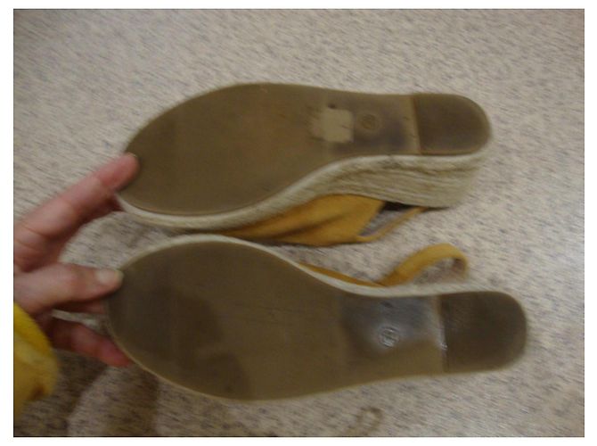 Autre Marque Sandali Zeppa Espadrillas in Camoscio e Juta - vista 5