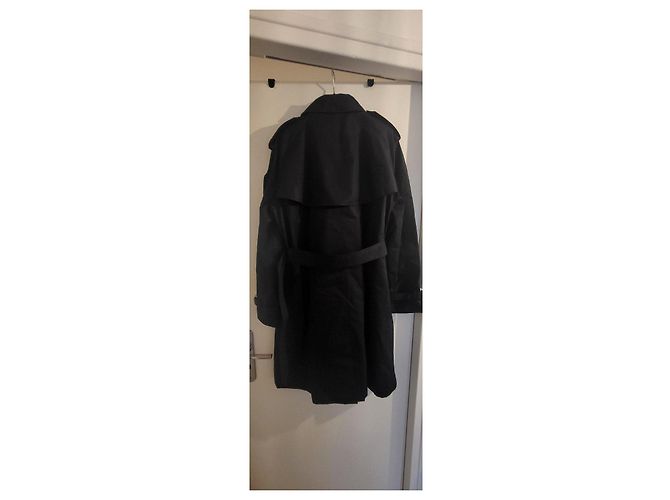 Burberry Gabardina negra de algodón - vista 2