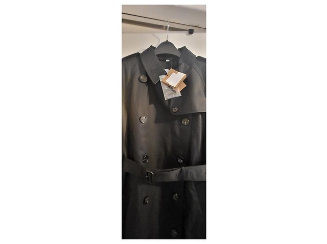 Burberry Gabardina negra de algodón - vista 3