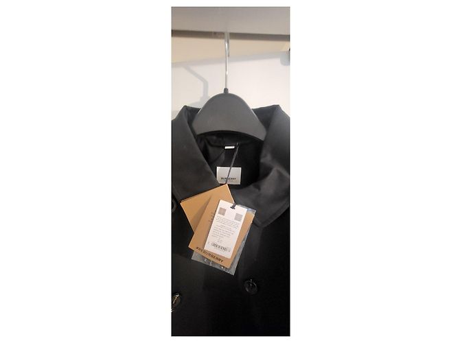 Burberry Gabardina negra de algodón - vista 4