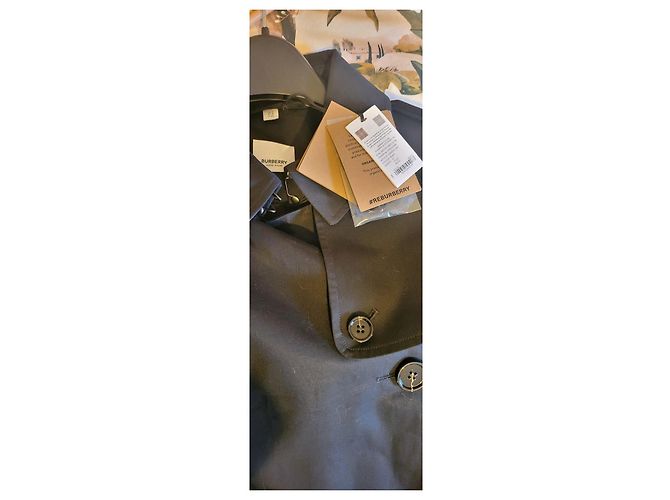 Burberry Gabardina negra de algodón - vista 5