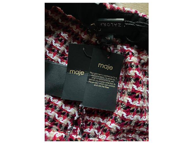 Maje Tweed-Hose in Fuchsia - Ansicht 5