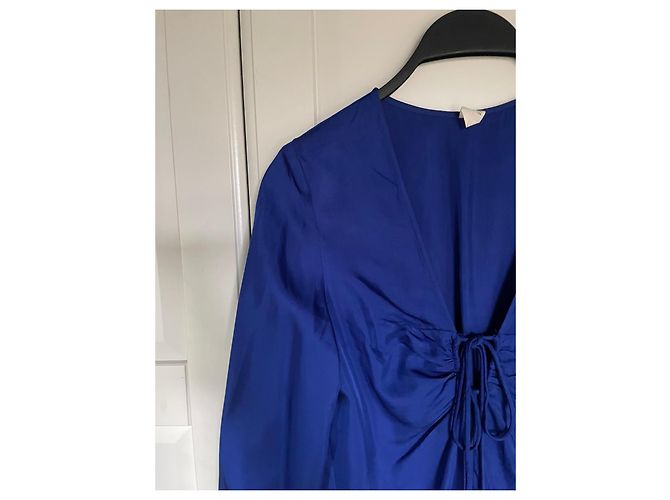 Autre Marque Arket Vestido midi de viscosa azul - vista 3
