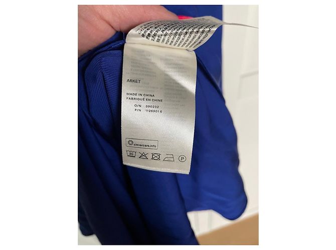 Autre Marque Arket Vestido midi de viscosa azul - vista 6