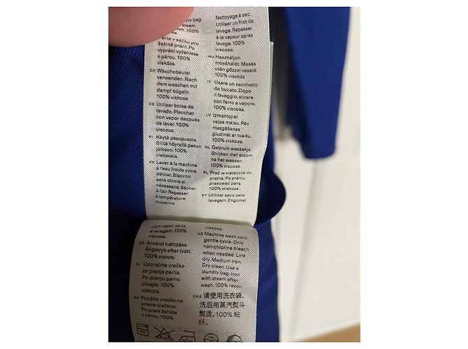 Autre Marque Arket Vestido midi de viscosa azul - vista 7