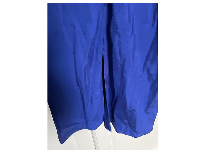 Autre Marque Arket Vestido midi de viscosa azul - vista 9