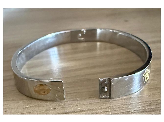 Versace Bracciale in metallo dorato e argentato - vista 4