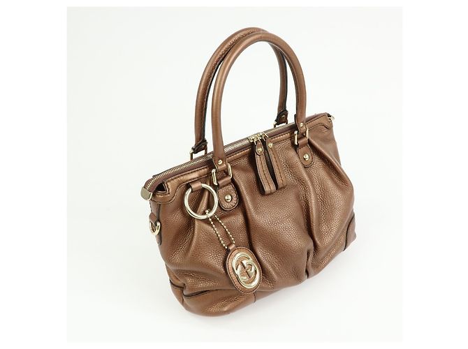 Borsa Gucci Sukey Top Handle Satchel in pelle Medium - vista 4