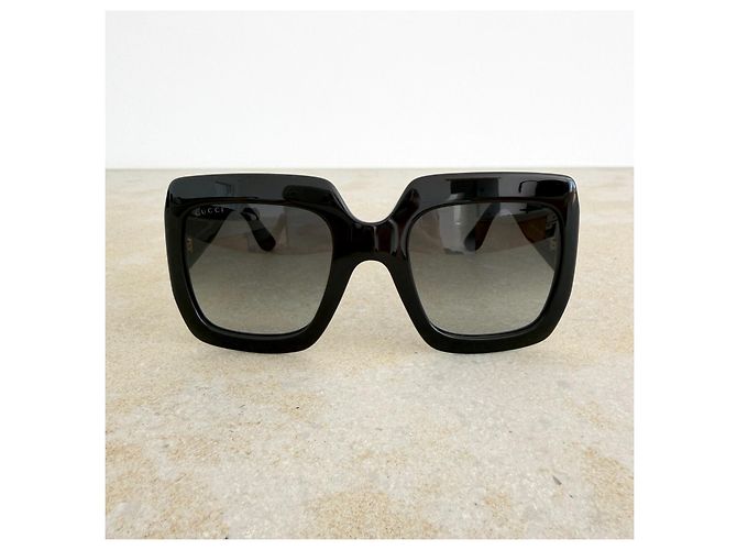 Gucci GG3826/S Gafas de sol Oversized Negras - vista 4