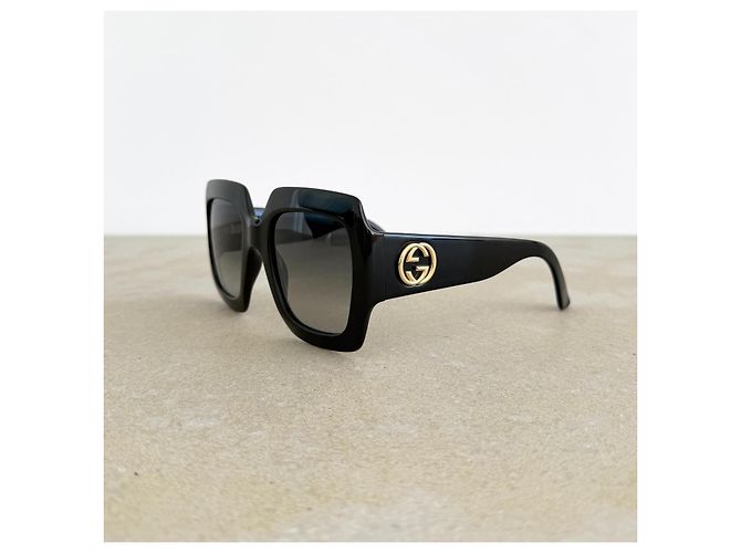 Gucci GG3826/S Gafas de sol Oversized Negras - vista 6