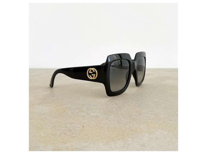 Gucci GG3826/S Gafas de sol Oversized Negras - vista 7