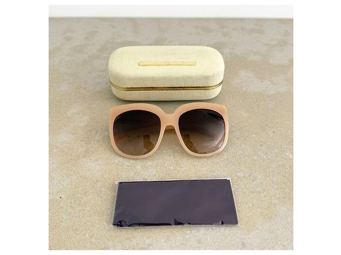 Stella Mc Cartney Stella McCartney SM4052 Eco Collection Óculos de Sol Oversized - Nude Beige - vista 3