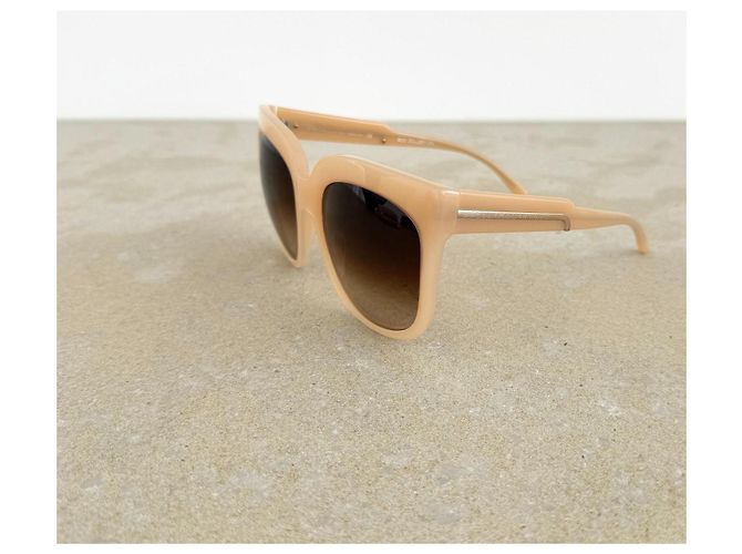 Stella Mc Cartney Stella McCartney SM4052 Eco Collection Óculos de Sol Oversized - Nude Beige - vista 4