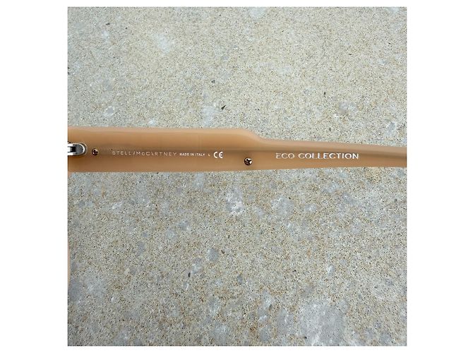Stella Mc Cartney Stella McCartney SM4052 Eco Collection Óculos de Sol Oversized - Nude Beige - vista 7