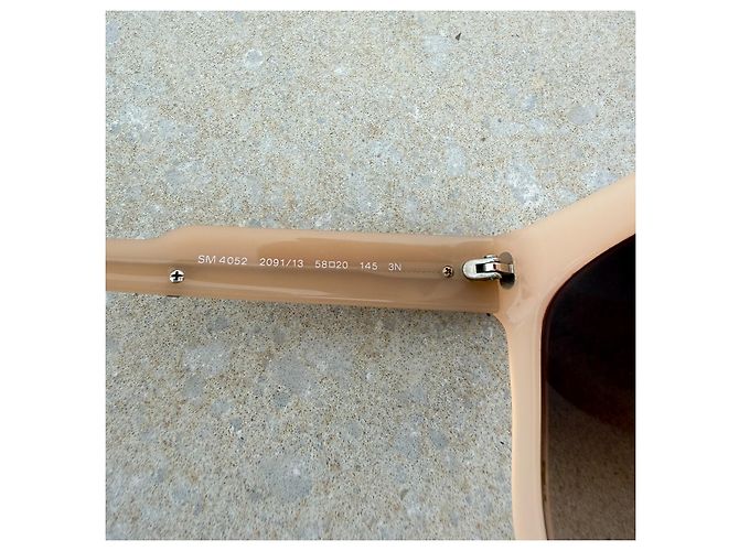 Stella Mc Cartney Stella McCartney SM4052 Eco Collection Óculos de Sol Oversized - Nude Beige - vista 8
