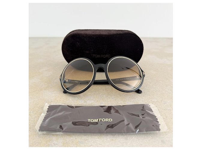 Tom Ford Carrie TF268 Oversized Sonnenbrille - Ansicht 3