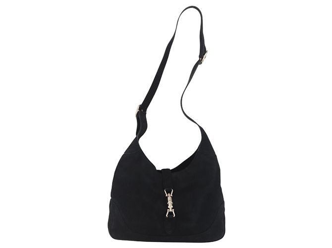 Borsa a mano Gucci Jackie O in pelle nera - vista 2