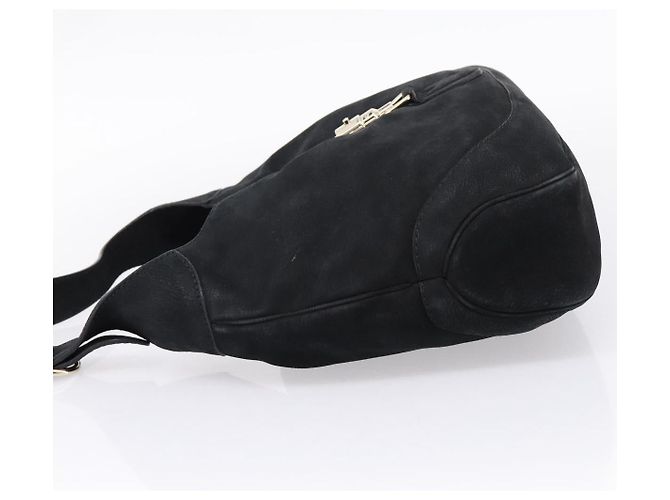 Borsa a mano Gucci Jackie O in pelle nera - vista 4