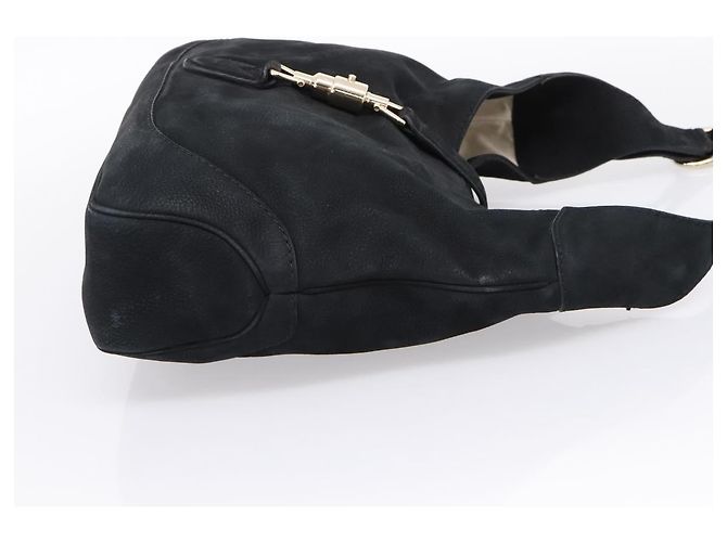 Borsa a mano Gucci Jackie O in pelle nera - vista 5