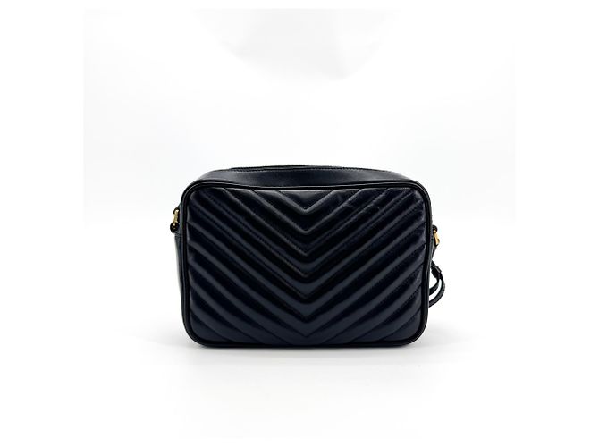 Autre Marque Saint Laurent Lou Camera Matelasse Chevron Velvet Small - vista 2