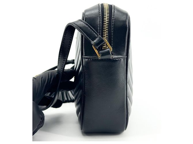 Autre Marque Saint Laurent Lou Camera Matelasse Chevron Velvet Small - vista 3