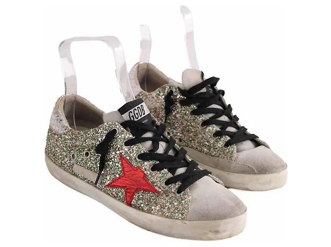 Golden Goose Sneakers Superstar grigie - vista 3