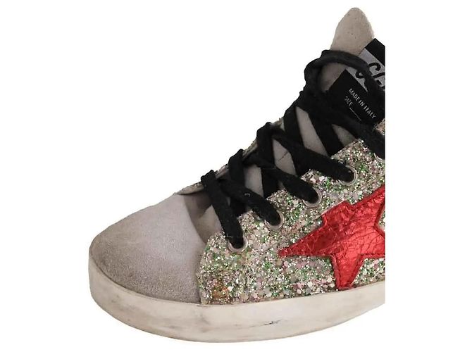 Golden Goose Sneakers Superstar grigie - vista 4