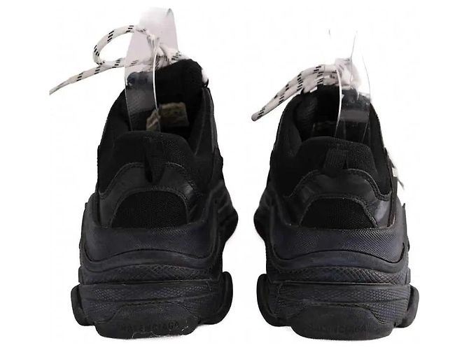 Balenciaga Schwarze Leder Sneaker - Ansicht 2