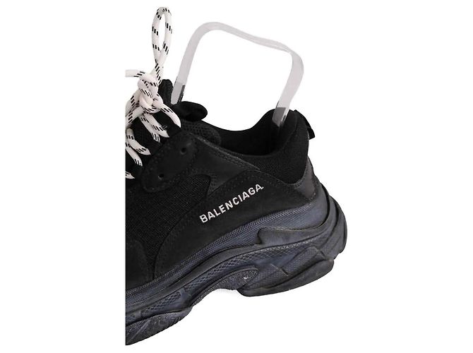 Balenciaga Schwarze Leder Sneaker - Ansicht 5