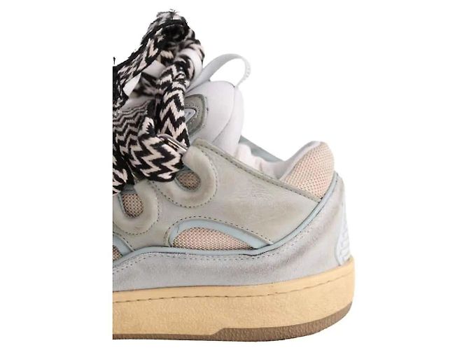 Sneakers Lanvin in pelle blu - vista 4