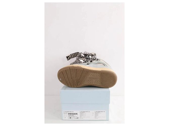 Sneakers Lanvin in pelle blu - vista 6