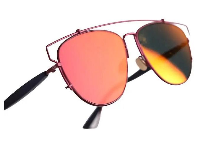 Occhiali da sole Dior metallo bordeaux - vista 4