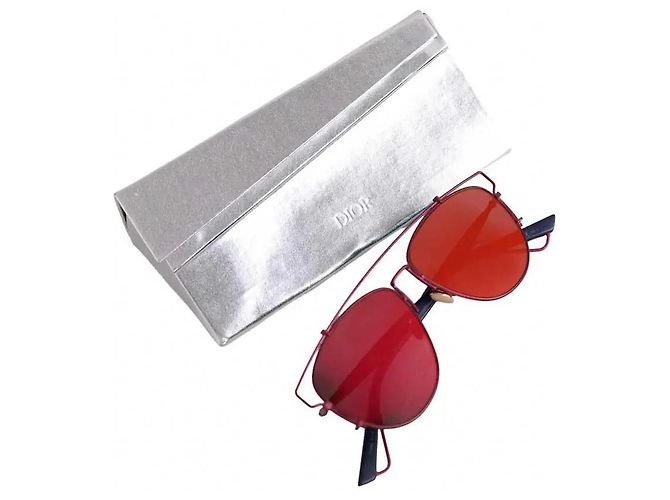 Occhiali da sole Dior metallo bordeaux - vista 5