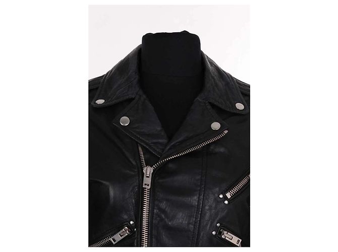 The Kooples Lederjacke Schwarz - Ansicht 2