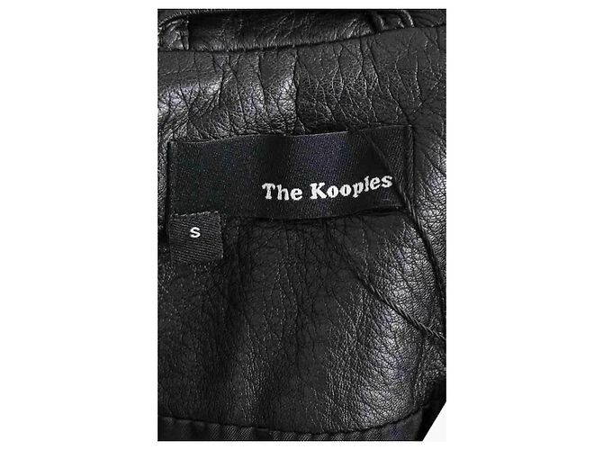 The Kooples Lederjacke Schwarz - Ansicht 5