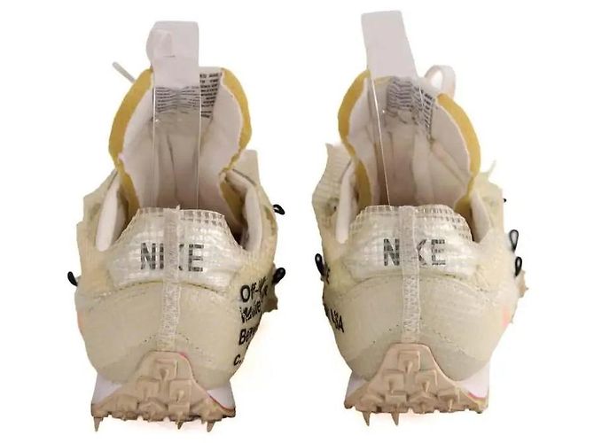 Off White Sneaker ecru aus Stoff - Ansicht 2