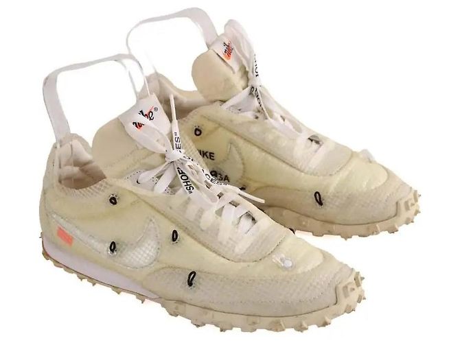 Off White Sneaker ecru aus Stoff - Ansicht 3